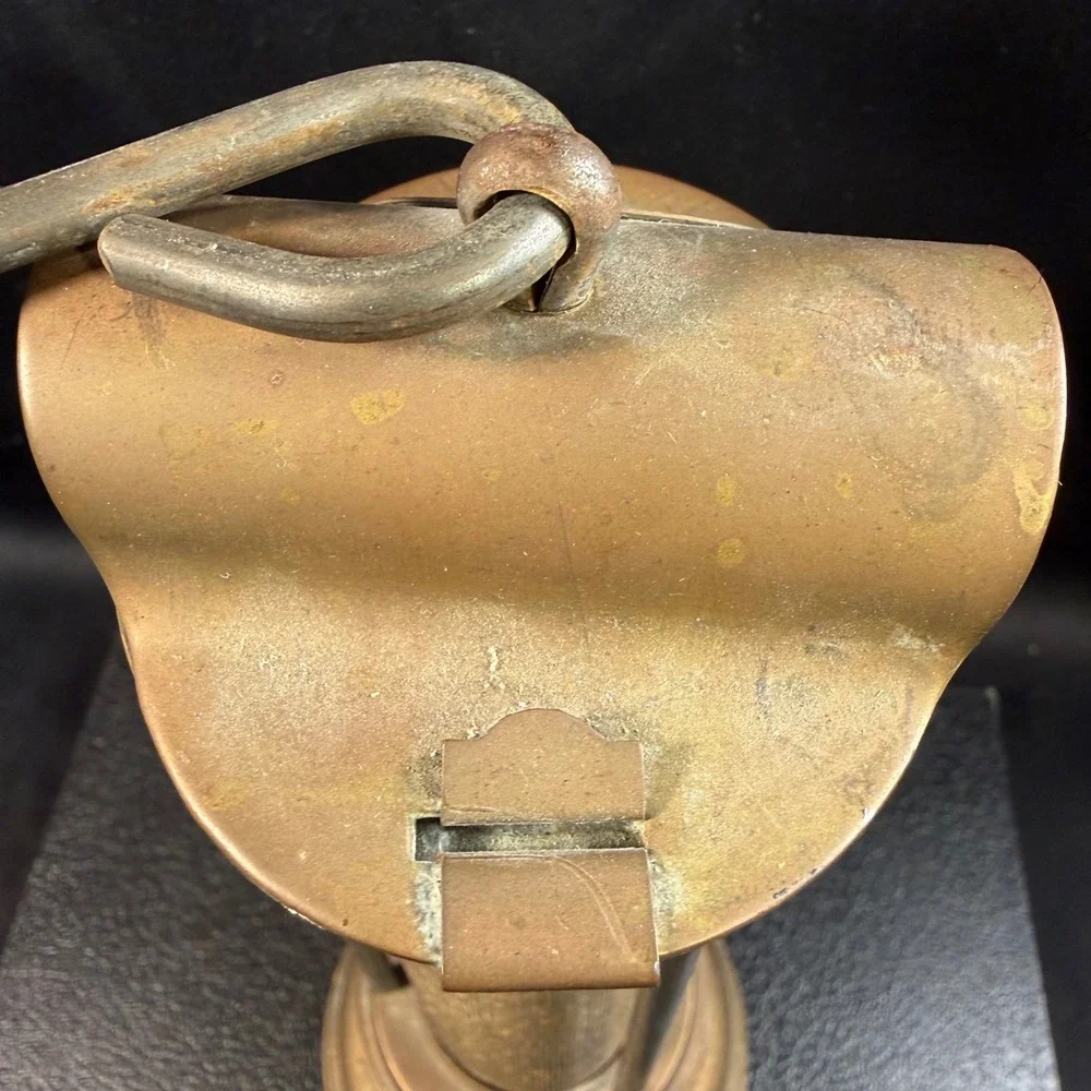 E. Thomas & Williams Cambrian Works Brass Miners Safety Lamp Aberdare Wales UK